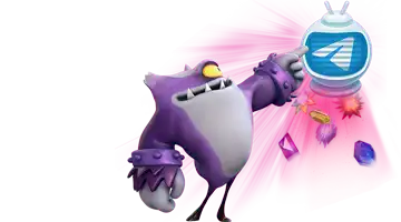 Изображение с маскотом Новое Ретро онлайн-казино, указывающим на иконку Telegram, окруженную драгоценными камнями, представляющее эксклюзивные предложения, доступные через платформу Telegram.